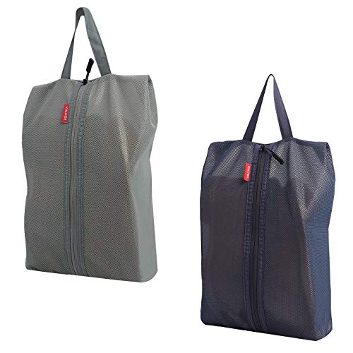 最安値 Vialiferシューズケース シューズバッグ 防水 超軽量 レディース メンズ スポーツバッグ 靴入れ 小物入れ 衣類入れ 収納バッグ ジム アウトドア 旅行 出張 家庭用 グレー ネービー色 の価格比較