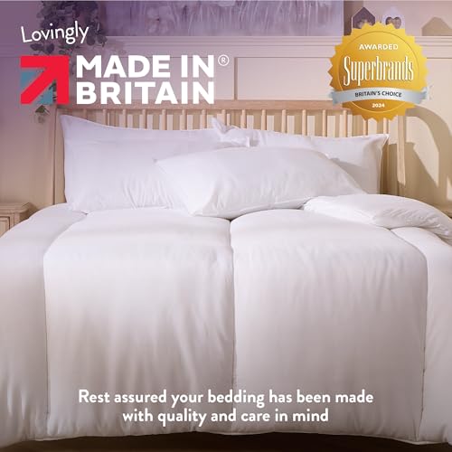 Slumberdown Feels Like Down King Size Duvet 13.5 Tog - Ultra Soft Breathable Extra Warm & Snuggly King Quilt For Cold Winter Nights - Uk Made, Non-Allergenic & Machine Washable (225 X 220Cm) - 5