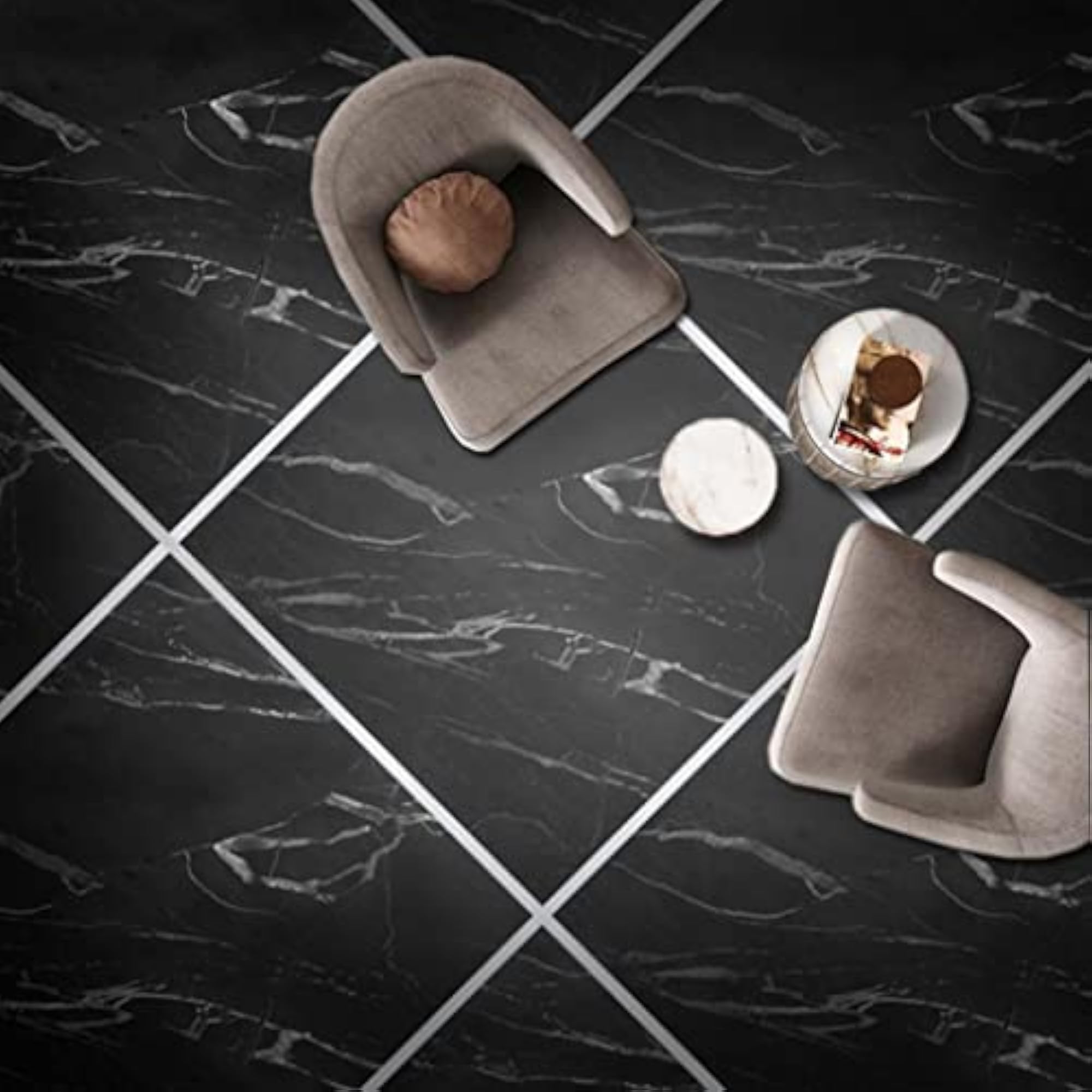 Silver Self Adhesive Floor Wall Tile Gap Sticker Decal
