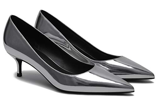 La mejor comparación de Zapatos tacón plateados disponible en línea. 12 Imagen adicional