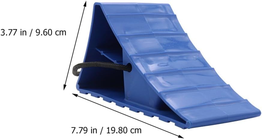 2pcs Wheel Stopper Tire Support Pad Heavy Duty Anti-Slip Blocks for Car and Rv Durable Wheel Alignment Chocks Weather-Resistant Tire Stoppers Lightweight Vehicle Safety Gear