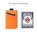 ALPAKA Up Card Holder: Minimalist Wallet for 4 Cards with Pull Tab Access, Slim Front Pocket Cardholder, Compact Credit Card Case, Everyday Carry Organizer, Hot Orange X-Pac VX21