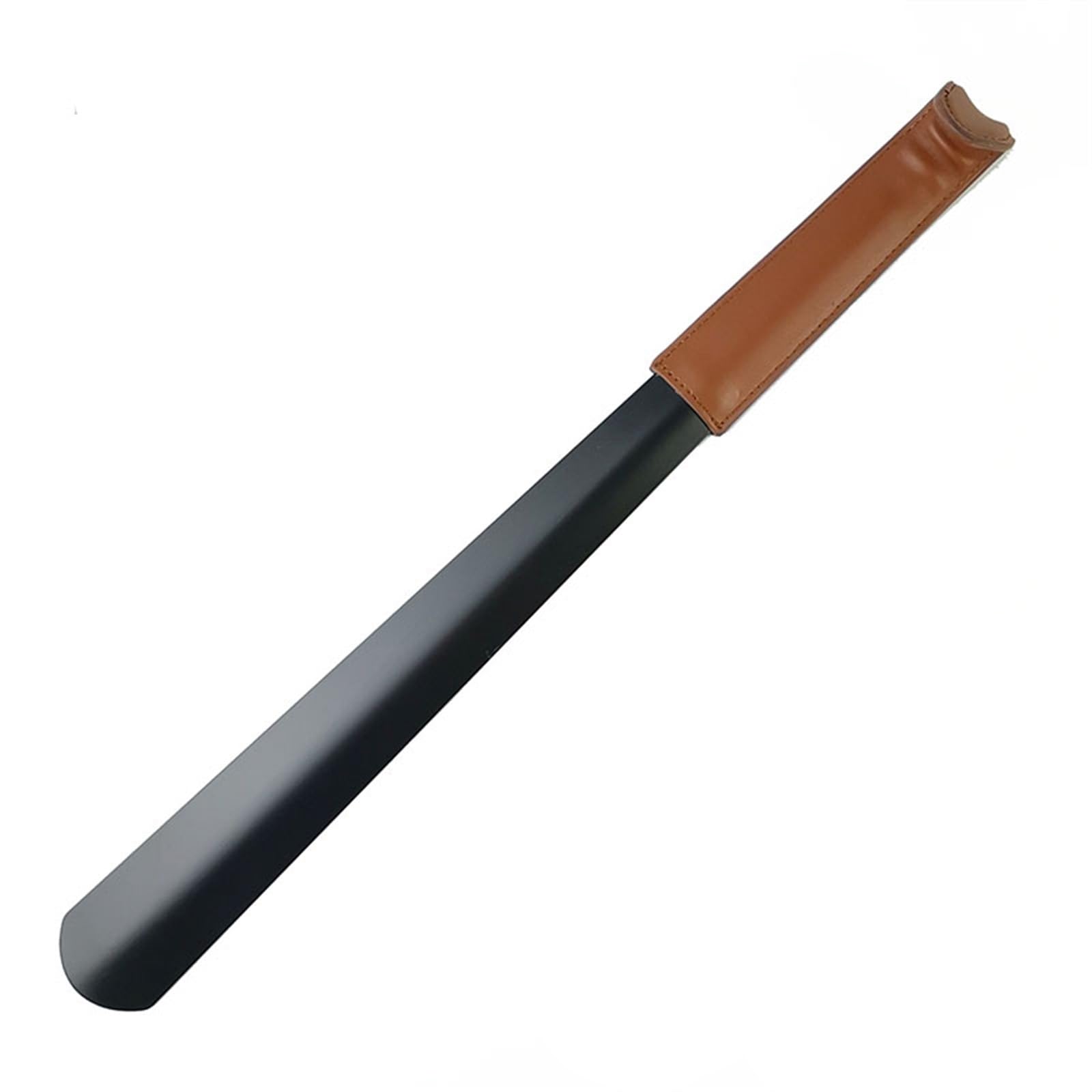 Calzador de metal y madera de mango largo, Calzadores de acero inoxidable fáciles de usar for hombres, personas mayores, mujeres y embarazadas.(Black,80cm)