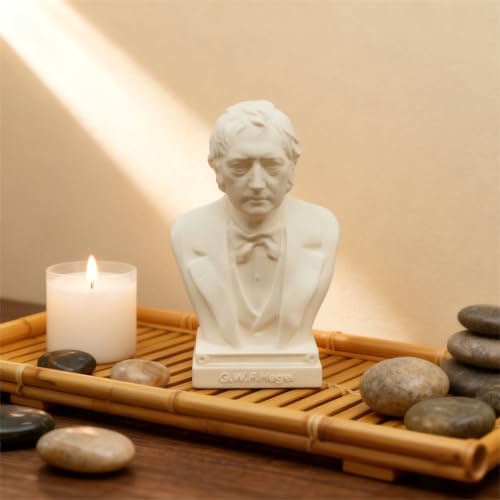 Hegel Bust Statue 3.9 Inch Philosopher Sculpture 3D Printed