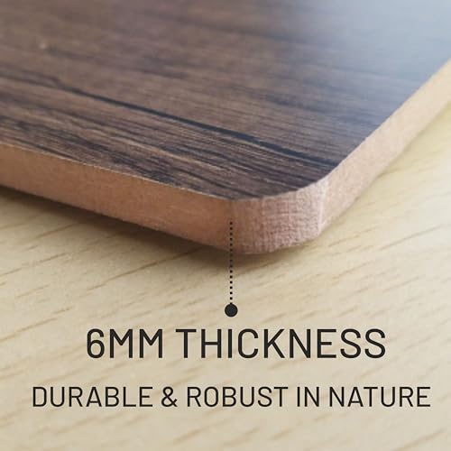 Image of Anupam Duo Exam Board, 6 mm thickn Wooden Clipboards Hardboard with Low Profile Clip, Standard A4 Letter Size Wood Clip Boards for Office, School, Classroom Supplies (36x24cm, Wood Beige)