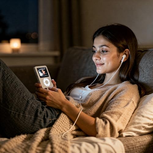Image of Drumstone Pocket Size MP4 Player with LCD Display, Portable Music & Video Player, Lossless Audio, Supports Up to 64GB Micro SD Card, Silver