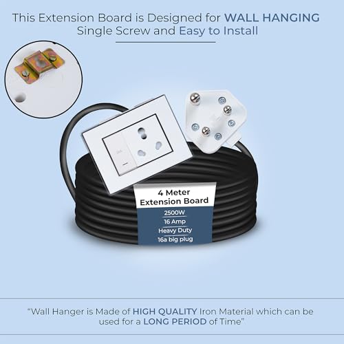 Image of Extension Board Heavy Duty Multi Socket 15A /16A /20A 240Volts (2500 Watts 16A Big Plug and 20A Switch, 4 Meter)