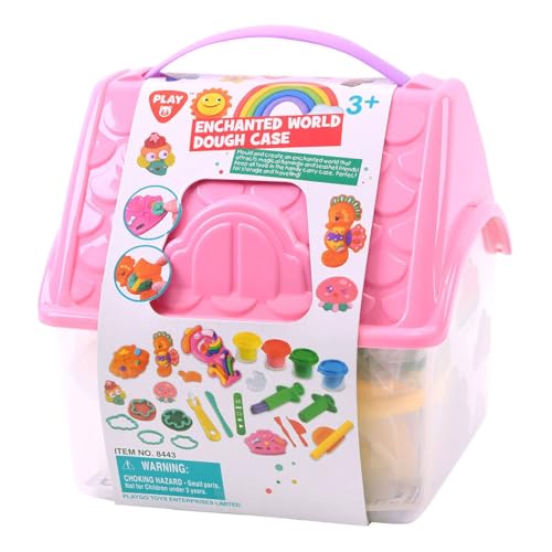 Play Fantasiewelt Kit de pâte à modeler 4 couleurs pour enfants