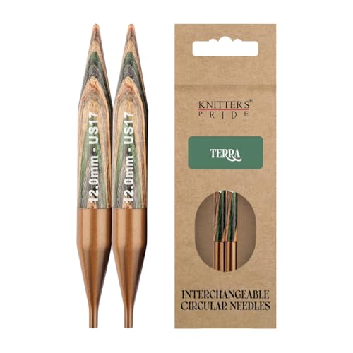 Pointe interchangeable 12 mm Knitter's Pride Terra pour tricoter les grosses laines