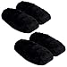 Körner-Sox 2 Paar aufheizbare Hausschuhe Gr M 36-40 Schwarz Körnerpantoffeln für Mikrowelle und Ofen - Mikrowellenhausschuhe Wärmepantoffeln Wärmehausschuhe Supersoft