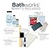 Bathworks Roll-On Refinishing Kit - 22 fl oz, High Gloss White, Professional-Grade DIY Coating with Tools Included - Durable Non-Yellowing Finish for Bathtubs, Tile, Sinks & Showers