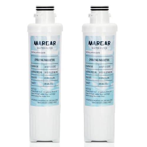 MIWF6200 Water Filter, Filter Cartridge Compatible with Midea® MRS26D5AST and MRQ22D7AST Models Water Filters, MIWF6200 Water Filter Replacement for Sharp® SJWF200 Filters (2 PACK)