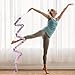 HZMM 2 Pcs Dance Ribbons, 78.7 Inch Sparkling Dance Ribbon Streamer, Rhythmic Gymnastics Ribbon with Wand, Twirling Dancing Ribbons, for Kids Girls Adults Talent Shows Artistic Dancing Training