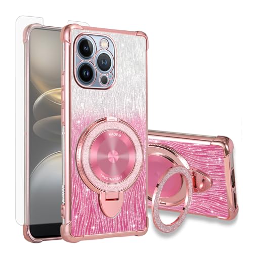 Coque iPhone 13 Pro antichoc avec anneau support et vitre de protection