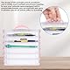 UMLIPOT Stifte Organizer mit Griffen 2 Satz von 3 Tier stapelbar, Stiftebox mit Snap Deckel, Abnehmbares Sortierbox. Aufbewahrung von Schreibwaren, Pinsel, Bastelmaterial und Kleinteile
