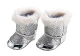 Heless 844 - Stiefel für Puppen, silber, Größe 38 - 45 cm