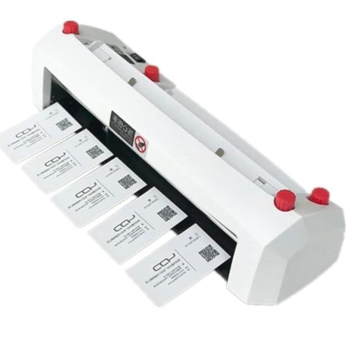 iumLeap Electric Cutter for 90×54mm Card,Automatic Business Card Cutter Binding Machine,Heavy Duty Automatic Business Cutter Card,White