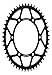Supersprox RFE-808-49-BLK Rear Steel Sprocket Black Compatible With/Replacement For Kawasaki KLX 400 R 03