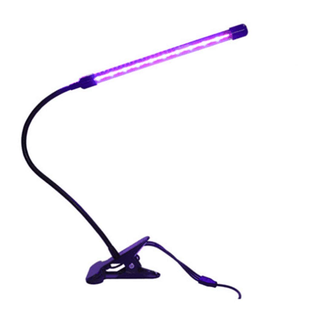 Grow Light, LED Grow Light Lámpara de Cultivo de Espectro Completo, Luz de Planta de Cuello de Cisne de 5W con Interruptor Doble, Profesional para plántulas Crecimiento de Frutos florecientes