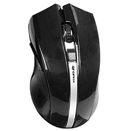 C3Tech K-W40 Kit Teclado E Mouse Sem Fio, Preto, Amarelo, Grande