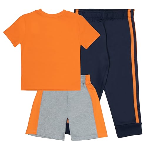 Nickelodeon Teenage Mutant Ninja Turtles Boys 3-Piece Pants Set - Short Sleeve Tee, Shorts, & Jogger TMNT 3-Pack Bundle Set - Image 3