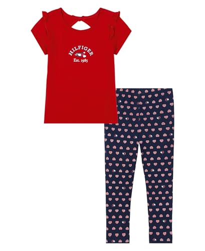 Image of Tommy Hilfiger Girls 2-Piece Set, Tunic Shirt with Leggings