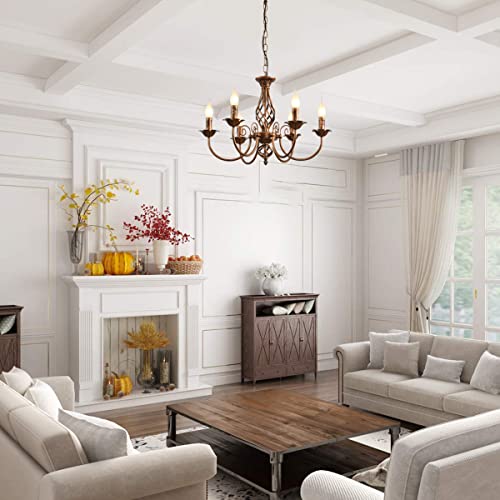 Jaycomey 7300T Farmhouse Chandelier Bronze thumb #1