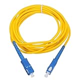 Câble à fibre optique x 1 ; Diamètre : 0,12 pouce ; Longueur du câble : 9,84 Ft ; Type de connecteur : SC-SC ; Couleur : Jaune ; Noyau : Simplex à mode unique