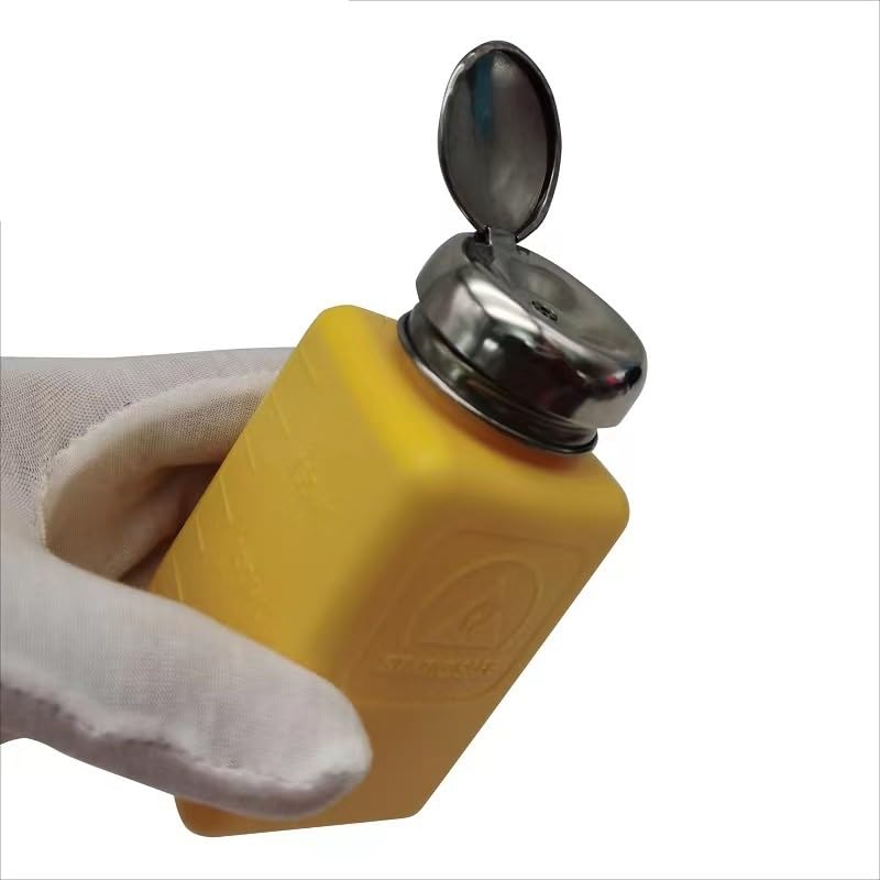 Botella antiestática de EPA azul para evitar derrames de alcohol y esmalte, pack de 3 3