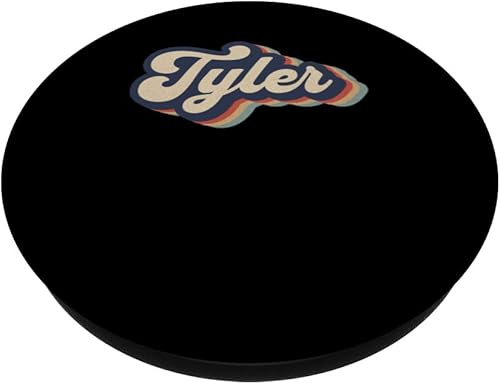 Miniatura 2 de Mens Retro Vintage Tyler Name Personalized PopSockets Standard PopGrip