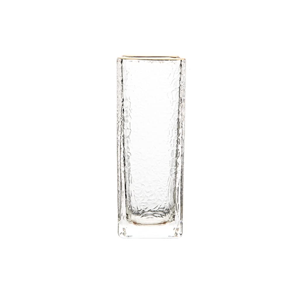 Vase bouteille en verre pour arrangement simple et table de salon stable