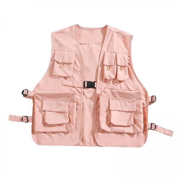 enakshi (label) 3xUtility Vest Front Buckle Cargo Vest for Men Women Adults Outdoor Activities L Pink|Clothing, Shoes & Accessories | Mens Clothing | Coats & Jackets-picture-34