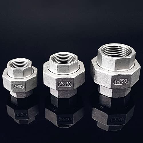 Junta viva de acero inoxidable rosca macho hembra conector unión 5