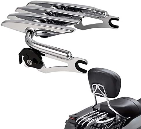 TCMT Adjustable Detachable Motorcycles Chrome Luggage Rack Fits for Harley Touring CVO Road Glide Road King Electra Glide Street Glide 2009-2022 Ultra Limited FLHTK 2014-2019