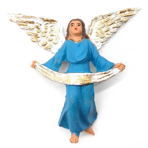 AC - Figura de ángel para Belén - Durexina - Adorno para Nacimiento, Portal, Pesebre, Navidad - Decoración Tradicional - 7 cm