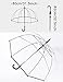 ThreeH Clear Bubble Umbrella Windproof Romantic Dome Rain Umbrella Auto Open Transparent POE Canopy for Weddings,White
