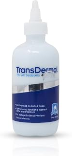 Transdermal for All-Seasons Plus Wig Adhesive: Secure, Seamless Looking & Gentle Hair Replacement Glue for Lace and Poly Hairpieces, 7.4oz