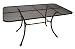 Produktbild DEGAMO Streckmetall-Tisch RIVO 90x160cm mit stabilem Rundrohrgestell, eisengrau