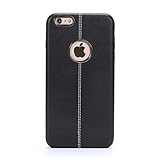 6s plus Case,iPhone 6 plus Case Slim Fit,High-grade Leather Soft Simple Cover Case for Apple iPhone 6 plus / 6S plus- Black(5.5 inch)