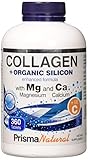 Prisma Natural Collagen Plus Premium Hydrolyzed Organic Silicon Pills, Marine Grade Protein Peptides Supplements, with Hyaluronic acid, Magnesium, Calcium and Vitamin C, 360 Capsules
