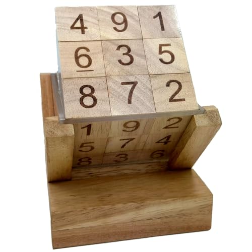 Cube Sudoku 3D en bois d'ingénierie puzzle de collection aux finitions soignées - 6