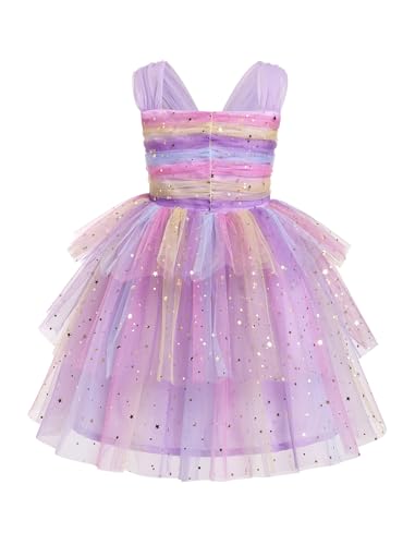 IMEKIS Toddler Girl Birthday Dress Strawberry Heart Tulle Princess Dress Formal Party Cake Smash Photo Shoot 1-6T