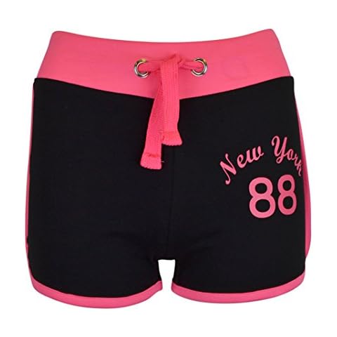 NOROZE Girls New York Print Hot Pants Cover