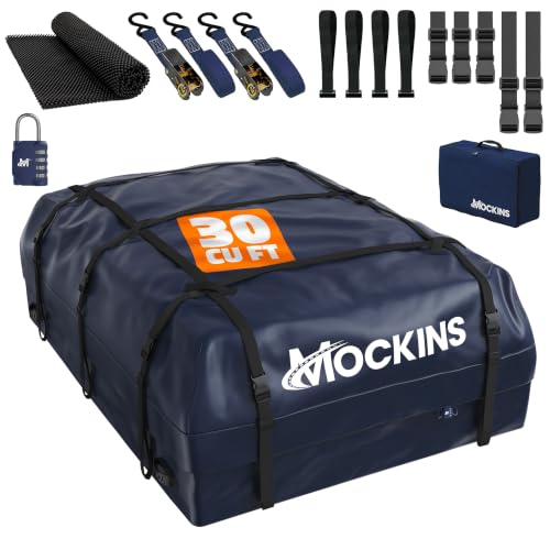 Mockins 30 Cu Ft Navy Blue Soft Shell Roof Bag