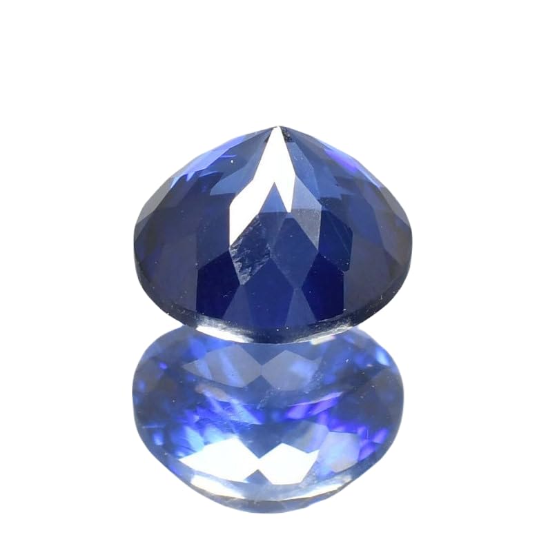 Saphir bleu de 8 mm facetté, la gemme idéale pour un pendentif unique