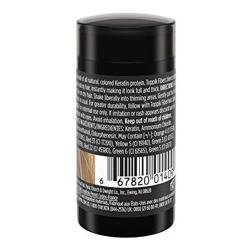 Toppik Hair Building Fibers, Medium Blonde, 3G | Fill In Fine Or Thinning Hair | Instantly Thicker, Fuller Looking Hair | 9 Shades For Men Women #TOP1