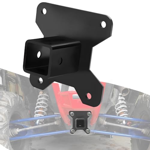 2 UTV Rear Receiver Hitch Plate Kit Compatible with 2014-2025 Polaris RZR XP 1000 XP 4 1000 XP4 1000 Coated with Rust-Resistant Powder