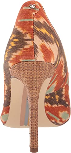 Image of Sam Edelman Hazel - Sandals for Women - Synthetic Insole - Leather Outsole - Low-cut Vamp - High Stiletto Heel Sunset Orange 7.5 W