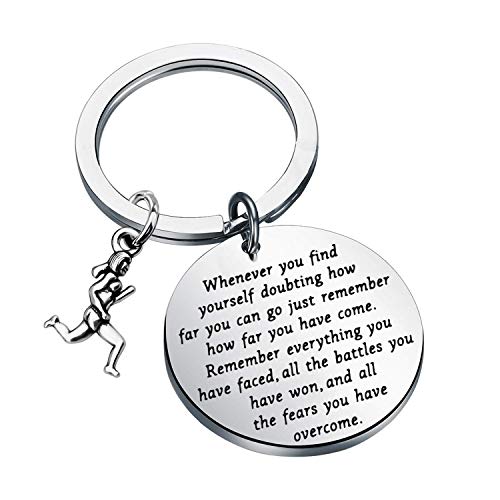 MAOFAED Running Gift Runner Gift Runner Keychain Running Keychain Fitness Merch,Athlete Present, Marathon Jewelry