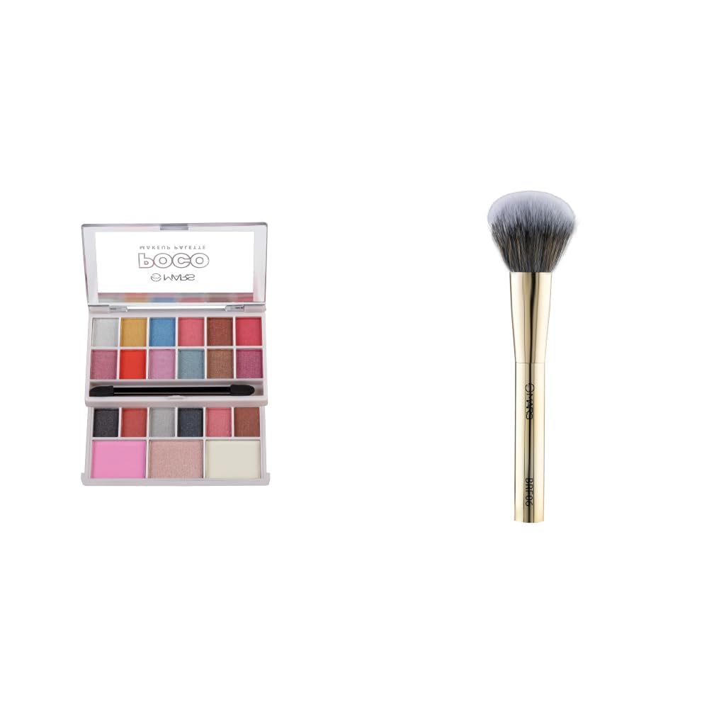 MARS Poco Face Makeup and eyeshadow Palette with Slider Case MARS Artists Arsenal Professional Blush Brush-image-31